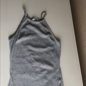 Grey Ripped Romper